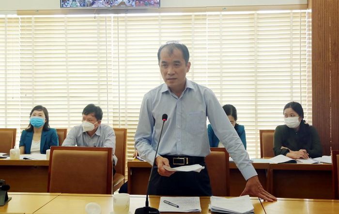 Đại diện Sở Tài chính phát biểu ý kiến.
