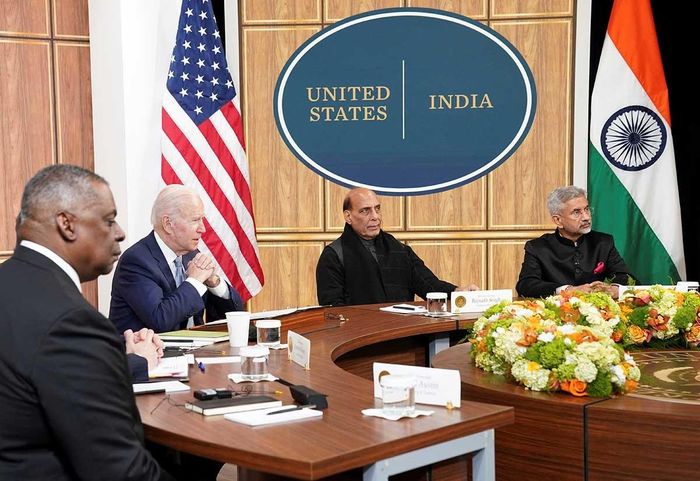 Tổng thống Mỹ Joe Biden đã không thể thuyết phục Thủ tướng Narendra Modi thay đổi lập trường về Nga trong khuôn khổ đối thoại Mỹ-Ấn 2+2. (Nguồn Reuters)