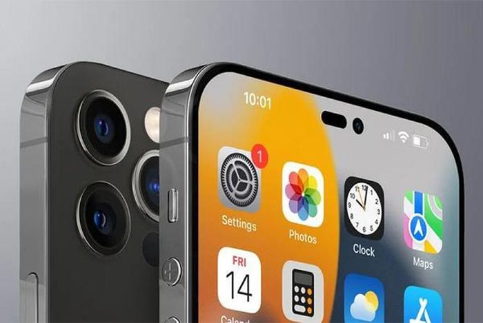 Bộ đôi iPhone 14 Pro sẽ có hai phần đục lỗ được đặt cạnh nhau. Phần đục lỗ chính giữa sẽ có thiết kế hình viên thuốc, đây là nơi chứa camera selfie và cảm biến hồng ngoại. Phần đục lỗ hình tròn bên cạnh sẽ là vị trí của máy chiếu nhận diện khuôn mặt.