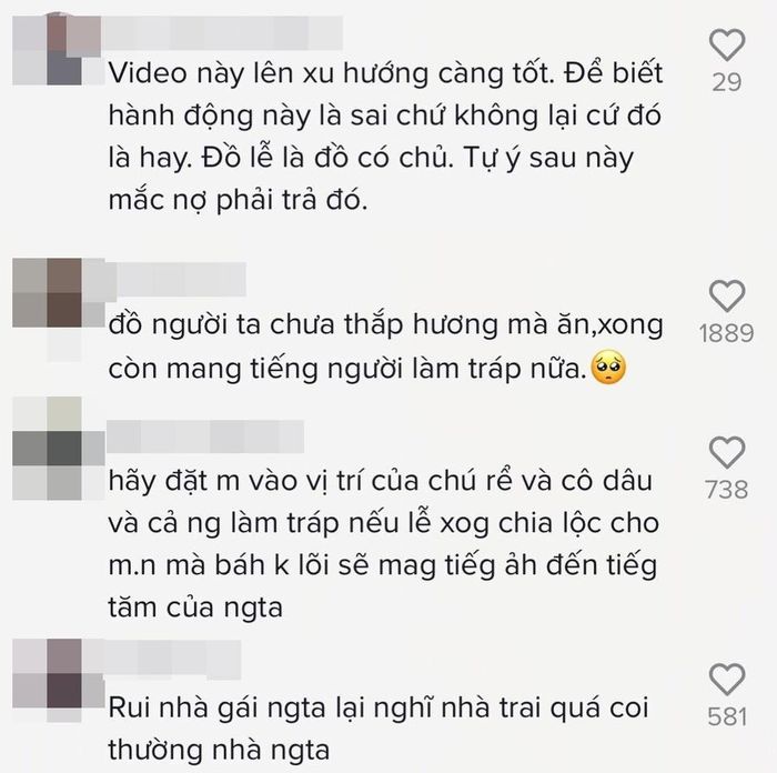 Chỉ ít lâu sau khi đăng tải, đoạn clip đã nhận được sự chú ý lớn của cư dân mạng. Có thể nhóm bê tráp chỉ coi đây là một trò đùa vui song hầu hết mọi người đều cho rằng hành vi này thể hiện ý thức kém và sự thiếu suy nghĩ của các bạn trẻ.