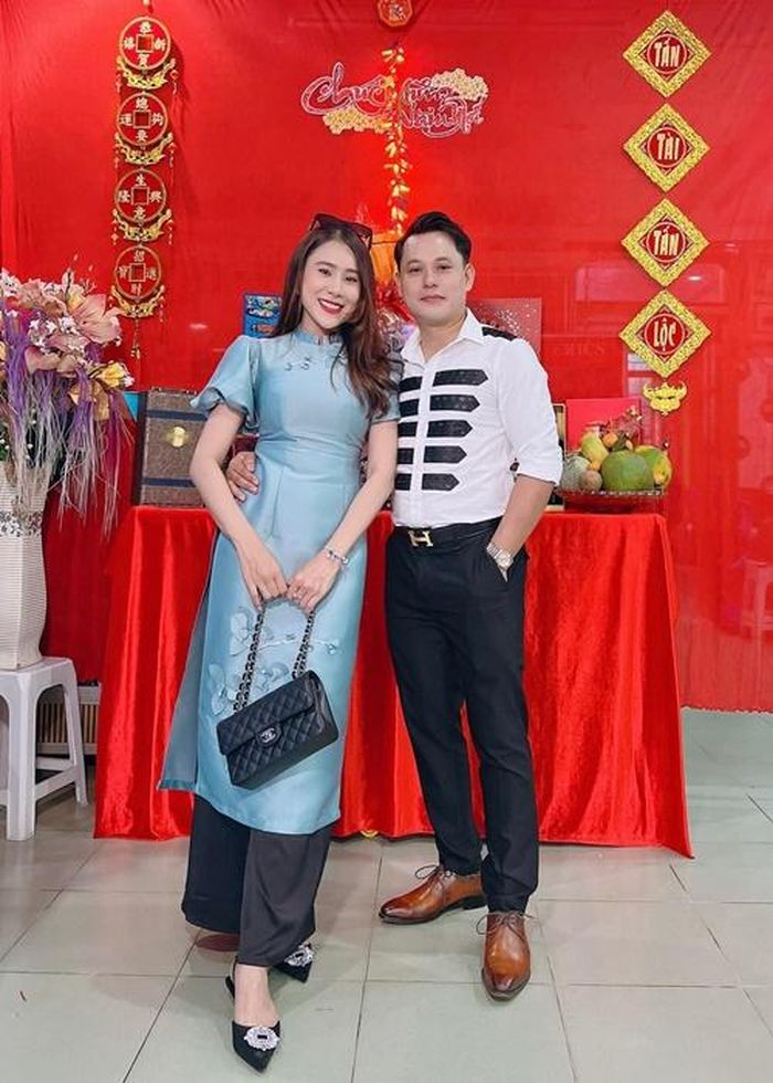 Được ông xã yêu thương, chiều chuộng, Hồ Bích Trâm từng viết trên trang cá nhân: “Biết thế lấy chồng sớm hơn”. Ảnh: FBNV