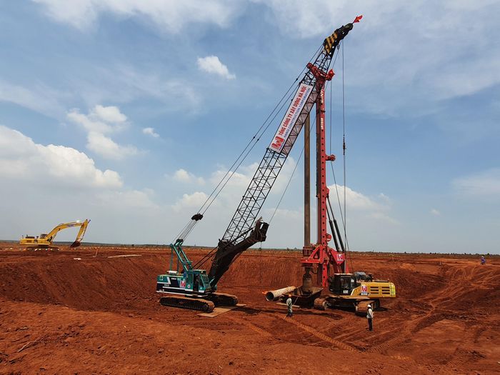 Một hạng mục trong dự án sân bay 