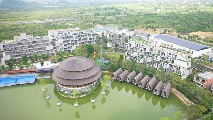 Cụm công trình của KTS Võ Trọng Nghĩa nhìn từ trên cao