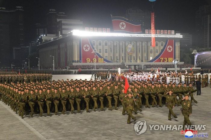 Lễ duyệt binh của Triều Tiên tháng 9/2021 tại Quảng trường Kim Nhật Thành. Ảnh: KCNA.