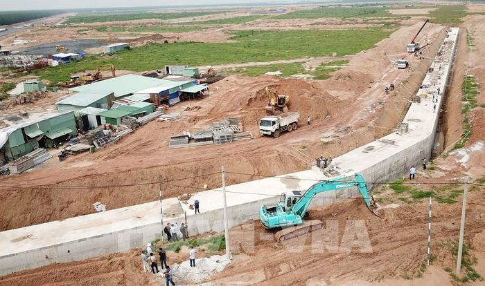 Một góc Khu tái định cư Lộc An - Bình Sơn. Ảnh: Công Phong - TTXVN