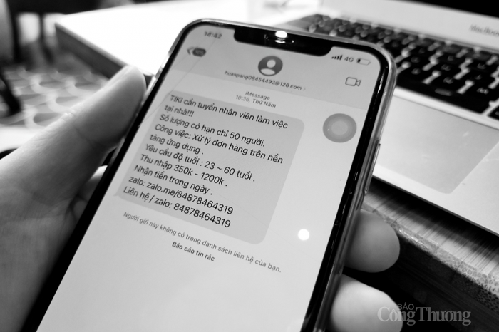 Các đối tượng đã lợi dụng hình thức thuê người đặt hàng ảo để tăng lượng đơn hàng, nhận đánh giá tốt trên các sàn thương mại điện tử như Shopee, Lazada, Tiki, Sendo... nhằm chiếm đoạt tài sản