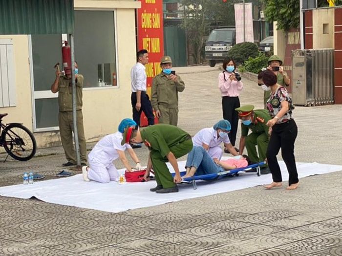 Diễn tập phương án nhằm đánh giá khả năng tác chiến, kiểm tra phương tiện, sự phối hợp chặt chẽ giữa các lực lượng chức năng đảm bảo công tác ứng trực, sẵn sàng chiến đấu