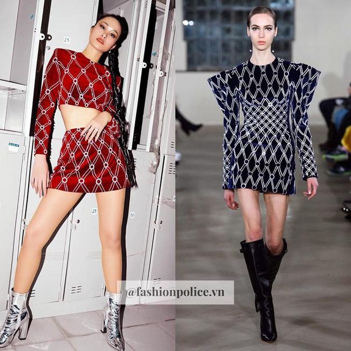 Đông Nhi bị gọi tên vào danh sách đạo ý tưởng khi diện chiếc váy của NTK Lê Thanh Hòa.