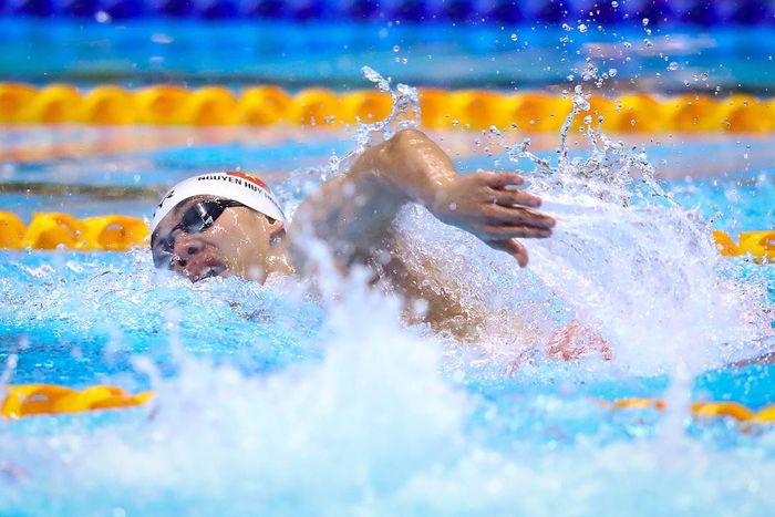Huy Hoàng sẽ là niềm hy vọng số 1 của bơi lội Việt Nam tại SEA Games 31. Ảnh: Bạch Dương