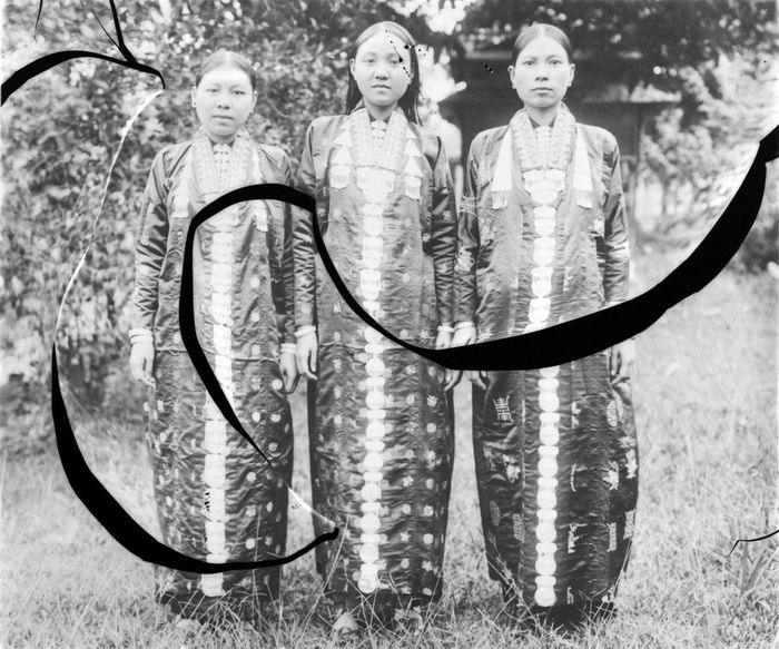 Các thiếu nữ dân tộc Thái ở Lai Châu.