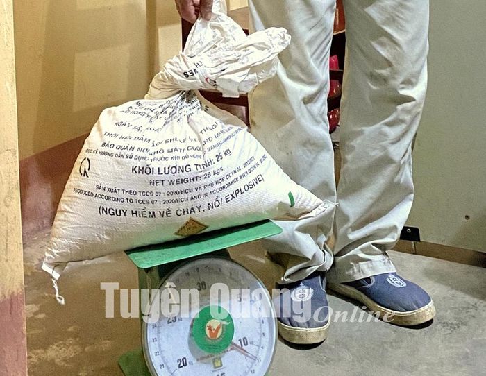 Tang vật khi bị bắt giữ.