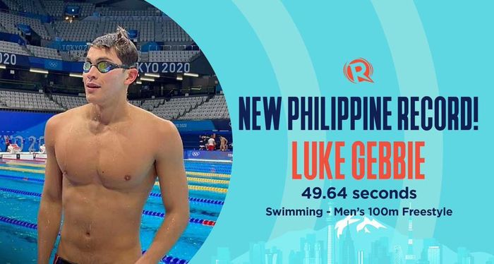 Luke Gebbie đang nắm giữ loạt kỷ lục bơi lội ở Philippines