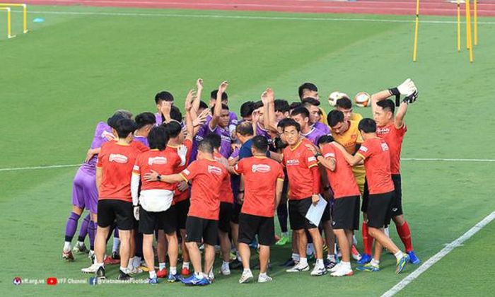 U23 Việt Nam hướng đến mục tiêu vô địch. Ảnh: VFFU23