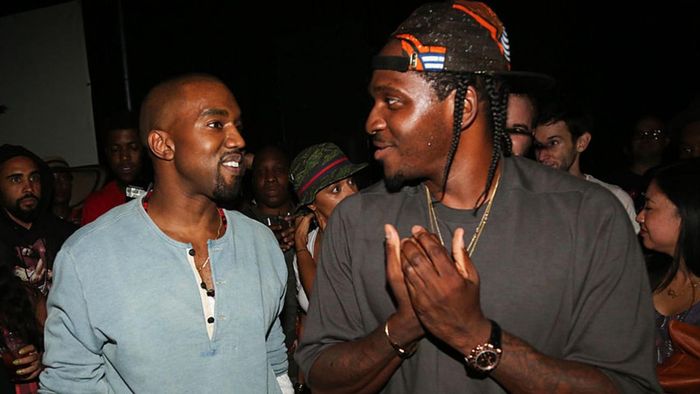 Pusha T đặc biệt ca ngợi sự đóng góp của Kanye West (trái) trong “It’s Almost Dry”