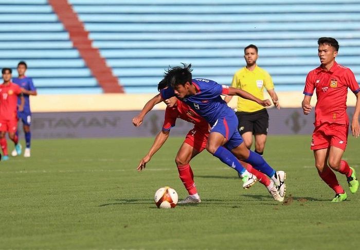 U23 Campuchia có trận thắng đậm trước U23 Lào.