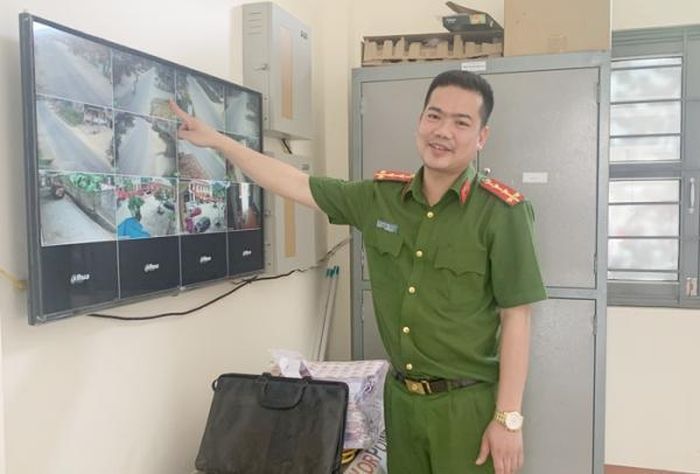 Đại úy Mai Hoàng Cường chia sẻ về mô hình mắt thần camera.