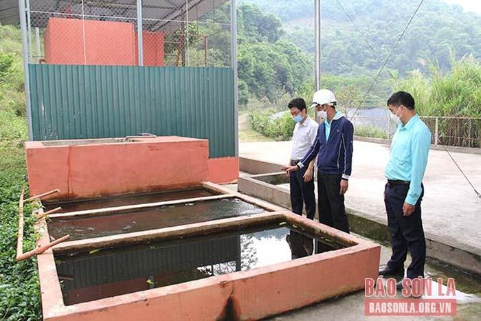 Khu vực xử lý nước rỉ rác. 