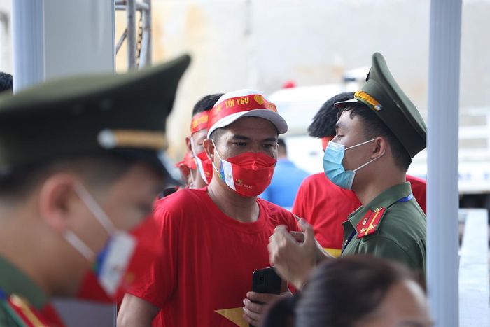 Công tác an ninh được đảm bảo nghiêm ngặt. Ảnh: Hiệp Hoàng