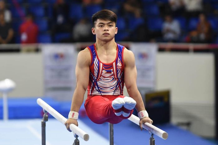 Vận động viên Carlos Yulo của Phillipines. Ảnh: rappler.com