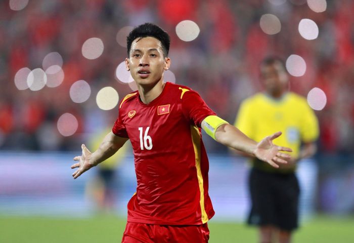  Hùng Dũng đã ghi 2 bàn ở SEA Games 31. Ảnh: Thuận Thắng. 