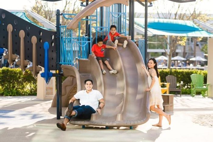 Gia đình nhỏ của Quỳnh Trâm - Baggio hiện sống tại Mỹ.