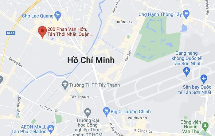  Vụ trộm xảy ra trên đường Phan Văn Hớn, quận 12. Ảnh: Google Maps. 