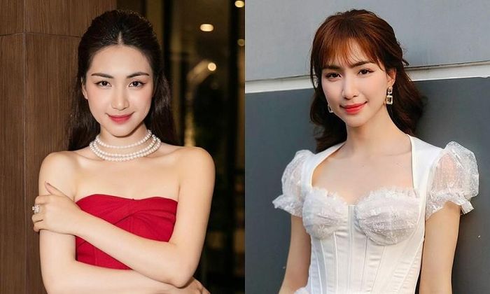 Hòa Minzy thay đổi tóc mái đa dạng. Những khi muốn 'hack' tuổi cùng mái thưa, bà mẹ một con thường chọn tóc mái giả để tránh phải cắt kiểu tóc cũ.