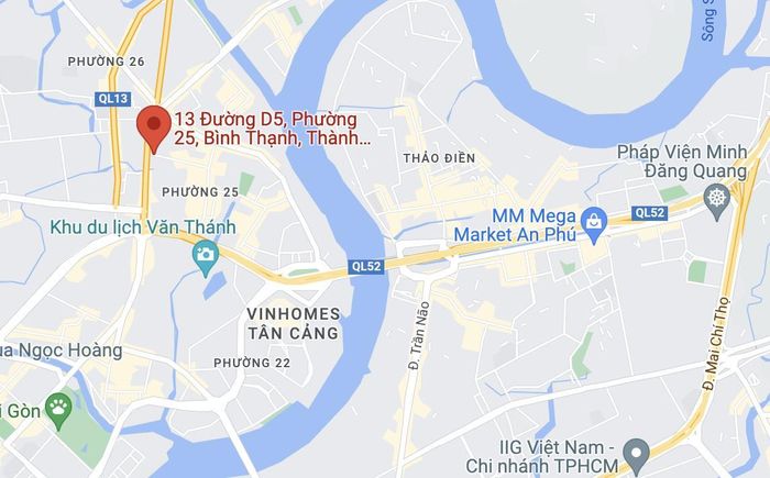  Vụ cháy xảy ra trên đường D5, quận Bình Thạnh, TP.HCM. Ảnh: Google Maps. 