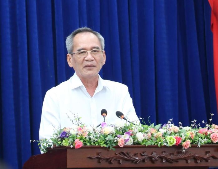 Bí thư Tỉnh ủy Bạc Liêu Lữ Văn Hùng phát biểu chỉ đạo tại hội nghị