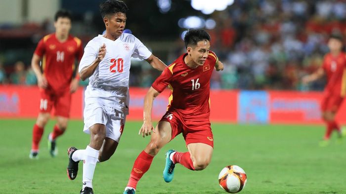 Hùng Dũng là ngôi sao được kỳ vọng sẽ giúp U23 Việt Nam vượt qua U23 Thái Lan ở trận chung kết. Ảnh: Hoàng Linh