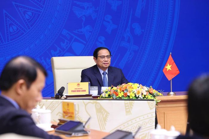Thủ tướng Phạm Minh Chính phát biểu trực tuyến tại Lễ công bố khởi động thảo luận Khuôn khổ Kinh tế Ấn Độ Dương - Thái Bình Dương (IPEF).