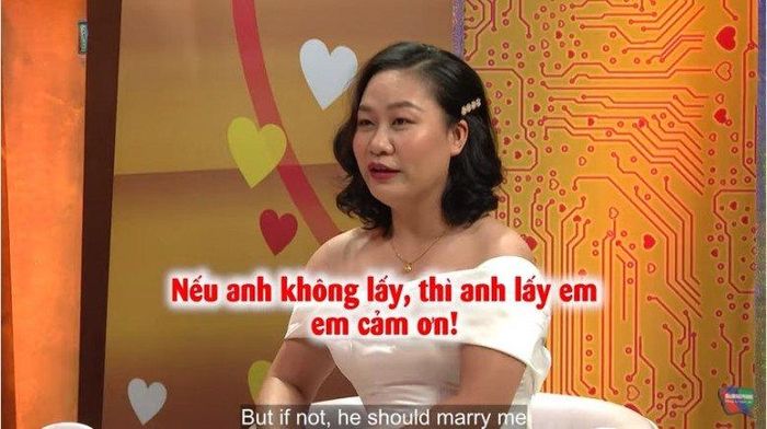 Chị còn thẳng thắn bảo nếu anh Hồng Quân không xác định lấy cô kia thì hãy quay về lấy chị, chị cảm ơn!