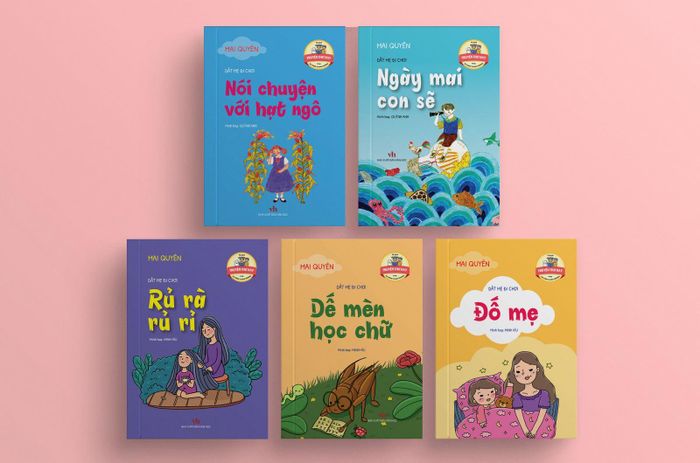 Bộ sách thơ “Dắt mẹ đi chơi” (NXB Văn học) của tác giả Mai Quyên
