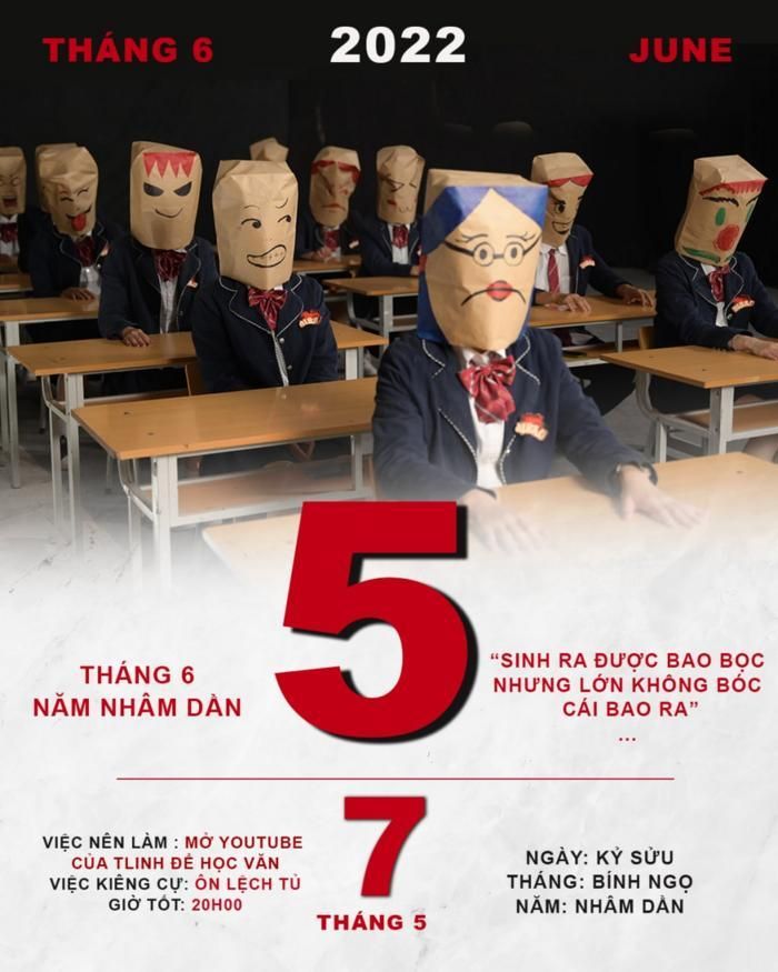 Cận cảnh hình ảnh tờ lịch nhá hàng tác phẩm mới trên trang cá nhân của tlinh