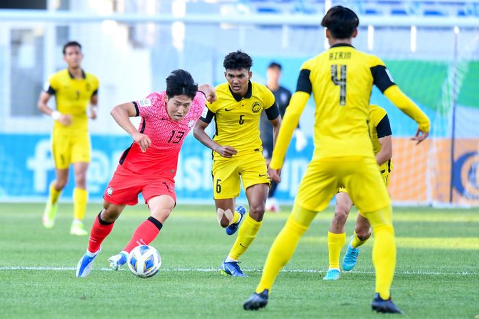  U23 Hàn Quốc thắng Malaysia 4-1 ở trận ra quân. Ảnh: AFC. 