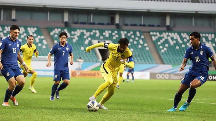 U23 Malaysia đã bị loại nhưng quyết có lời chia tay đẹp Uzbekistan bằng trận thắng U23 Việt Nam. Ảnh: FAM