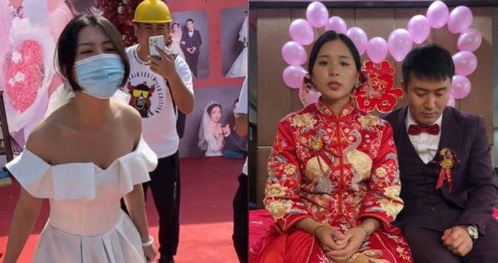 Hai vợ chồng làm clip nói về sự việc trên.