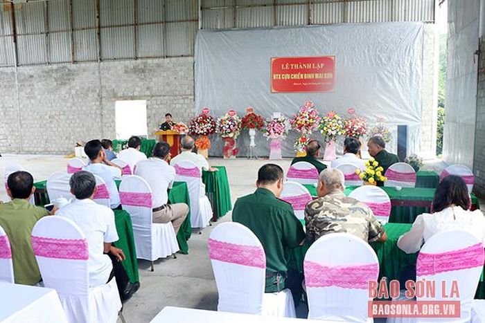 Lễ ra mắt HTX Cựu chiến binh Mai Sơn.
