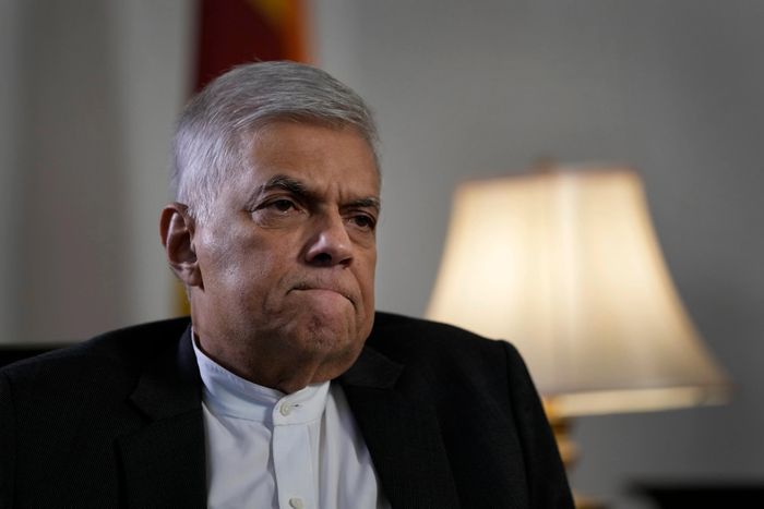 Thủ tướng Sri Lanka Ranil Wickremesinghe. Ảnh: AP.