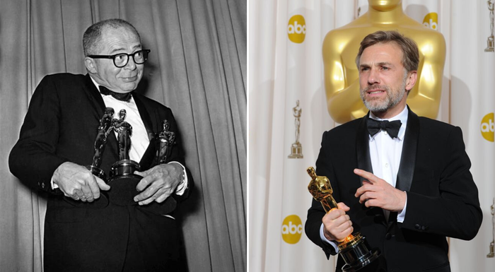 Billy Wilder (trái) và Christoph Waltz