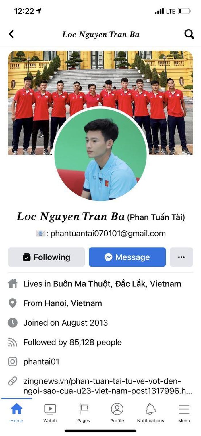  Facebook của Phan Tuấn Tài bị đổi tên