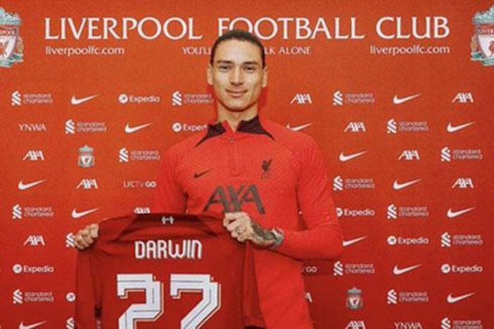 Darwin Nunez là bản hợp đồng bom tấn đầu tiên của Liverpool trong kỳ chuyển nhượng Hè 2022.