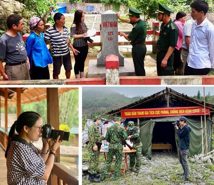 Trên dọc dài tuyến biên cương Lào Cai, không nơi nào thiếu vắng bước chân các nhà báo.