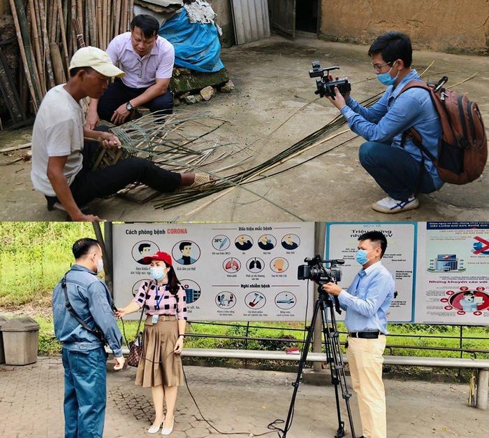 Phóng viên Báo Lào Cai bắt nhịp với xu hướng truyền thông đa phương tiện.