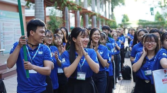 Lễ ra quân chiến dịch 'Mùa Hè Xanh' của sinh viên trường ĐH Sư phạm TP. HCM.