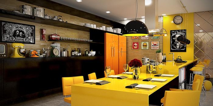 Với thiết kế hoài cổ như chiếc máy pha cà phê, chiếc điện thoại thì việc sử dụng tông màu vàng làm thiết kế trở nên sang trọng hơn