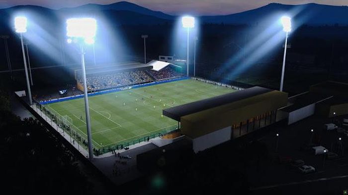 Dù sức chứa khiêm tốn nhưng sân nhà của Pau FC có mặt cỏ rất đẹp. Ảnh: Kazemario