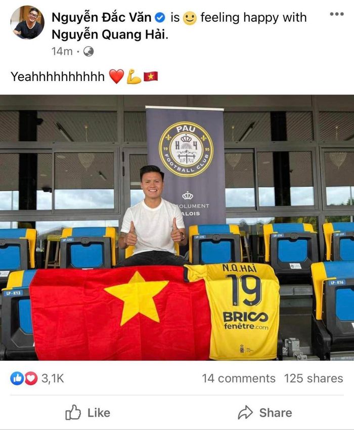 Hình ảnh được ông Đắc Văn chia sẻ trên Facebook cá nhân