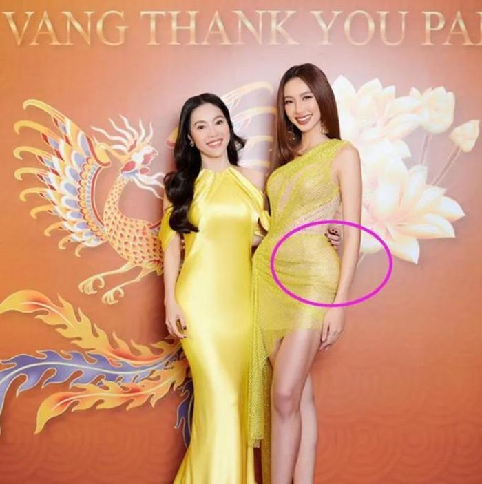  Hoa hậu Thùy Tiên lộ quần độn mông kém sang.