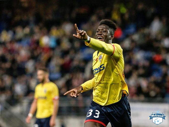 Konate ngày còn khoác áo Sochaux ở Ligue 2